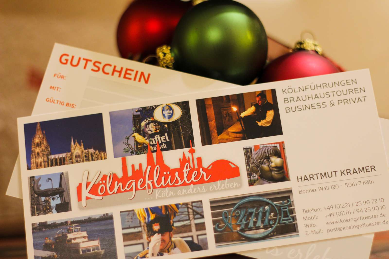 Gutschein Stadtführung Köln